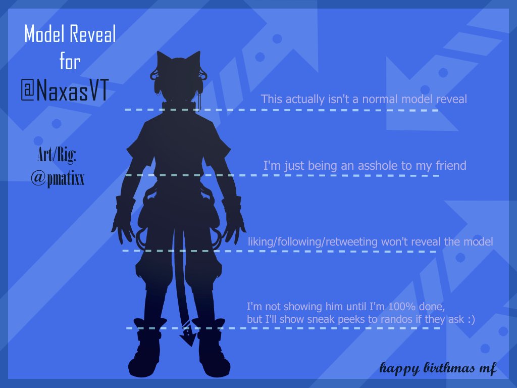 pmatixx's tweet photo. Always wanted to do one of these bad boys 😊

Hey everyone! Check out this model reveal I have going on for @NaxasVT !

[#Vtubers |#ENVTubers| #VTuberUprising | #modelreveal | #catboy | #Scribblematixx] https://t.co/Dr5LHH4o6N