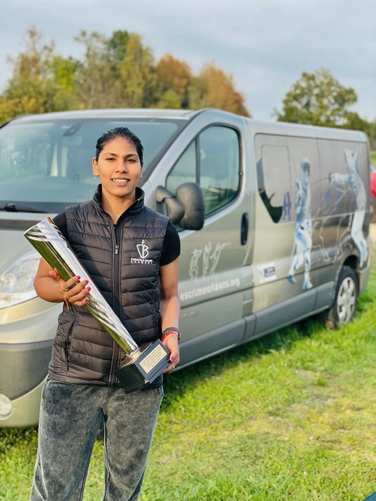 achyuta_samanta's tweet photo. Congratulations to KIITian @IamBhavaniDevi on winning the Charlellville National Competition, France in the Women's Sabre individual. Best wishes. https://t.co/ynLZkjYto9