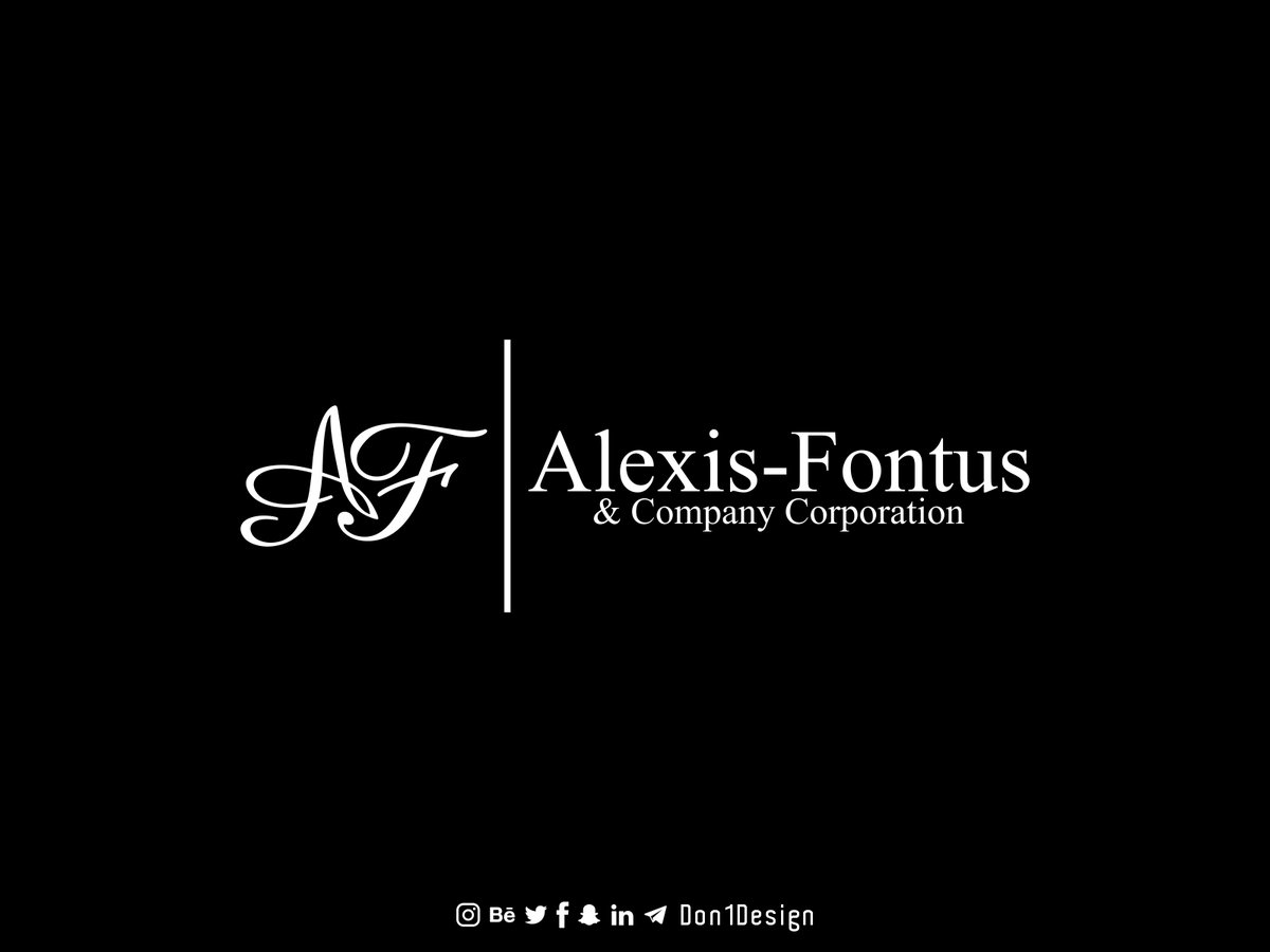 Don1Design's tweet photo. Alexis-Fontus is a US-based company, they contacted me to design a logo for their business.

For any LOGO Design or other Related Work contact us info@don1design.com

#D1D #Don1Design #logo #logodesign #logodesigner #design #graphicdesign #business #startup https://t.co/v35tz98zy3