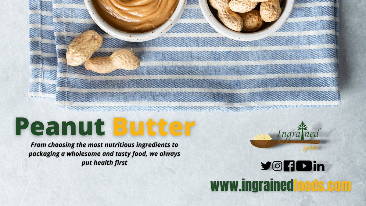 FoodsIngrained's tweet image. #ingrainedfoods #peanutbutter #allnatural #classic #chocolate #creamy #crunchy #Twitterposts #trendingtopics #trendingnow #indian #vocalforlocal #healthy #fitness #vegan #amazon #flipkart #wellness #healthyeating #nutrition #healthylifestyle #Twitter #TwitterIndia