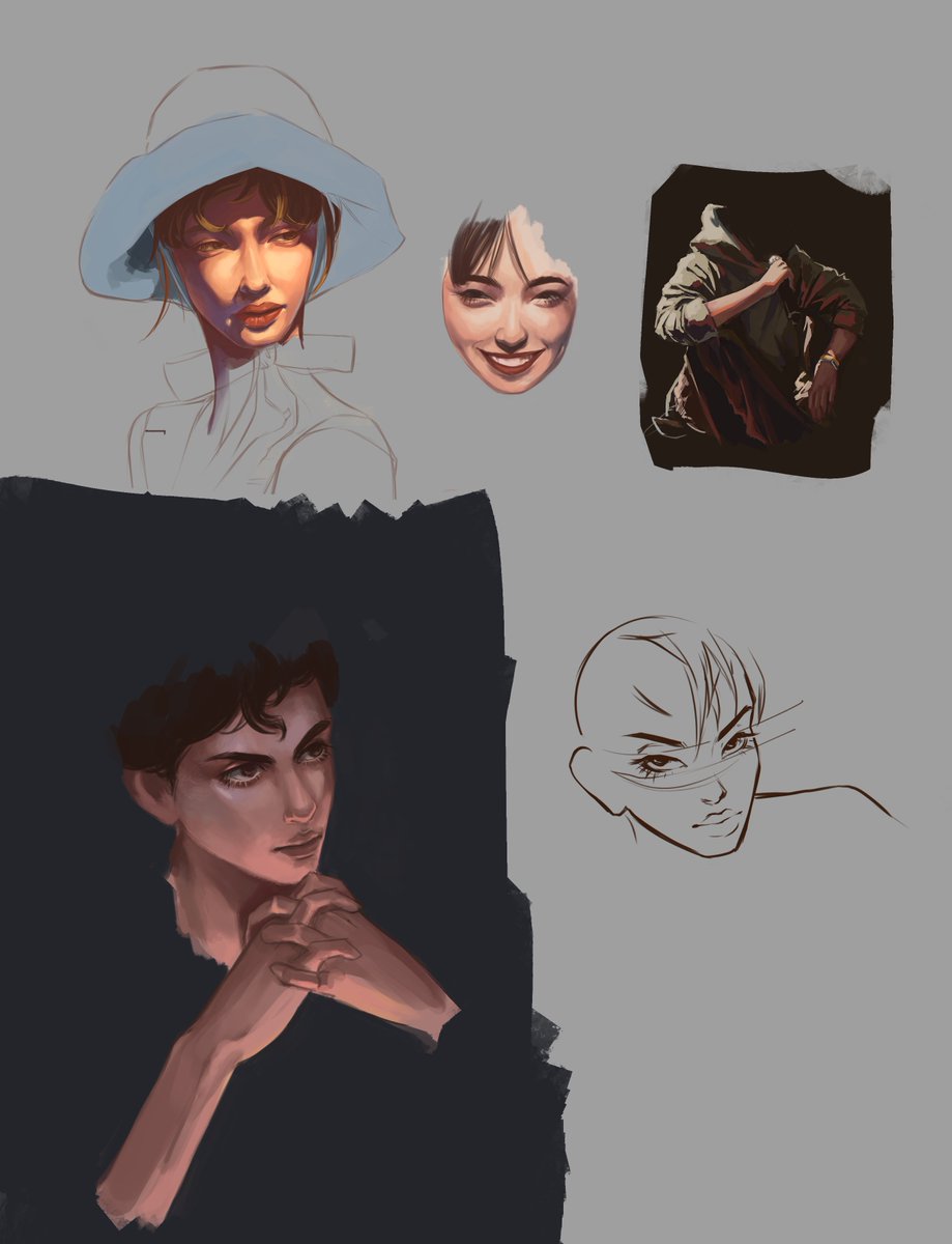 practice drawings~ i wanna have time to actually study more ;;