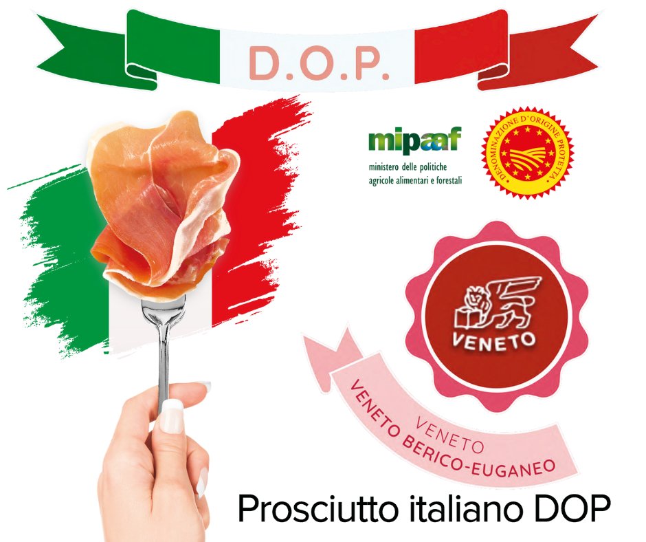BMTI_IT's tweet photo. 🏆Oggi vi parliamo di un altro dei Prosciutti italiani a marchio #DOP: il #ProsciuttoVenetoDOP!
🇮🇹 La zona di produzione comprende il territorio di 15 comuni al confine meridionale delle province di Padova, Vicenza e Verona, nella regione Veneto.
#ProsciuttiDOP
@Mipaaf_ https://t.co/NGDNPxBXkB