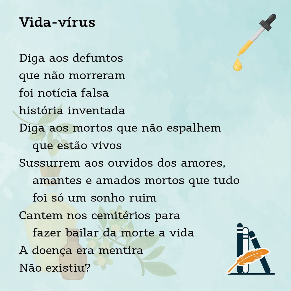 Absurtos1's tweet photo. Adriane Pesovento ganhou o 1º lugar no Prêmio Absurtos de Poesia 2021 com o poema "Vida-vírus" e faz parte da antologia Poesia Cura, que acaba de ser lançada. A autora nasceu em Cascavel/PR e, assim como tantos outros brasileiros, migrou para Mato Grosso e depois para Rondônia.👇 https://t.co/WmQZc7lDtJ