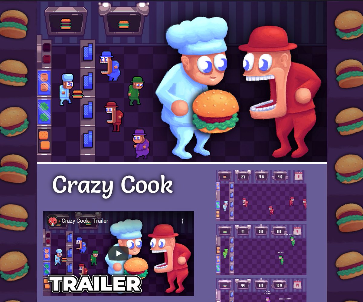paypercutts's tweet image. Played some GREAT #indiegames today on #itchio.
Intern @GingerNingersh, Angry Boss @MigCreatesGames, Crazy Cook @SkinnerSpace 
Highly recommend and defs worth your time😁👍👍👍
#IndieGameDev #indiegame #gamedev #pixelart #pixelartday #indiedev