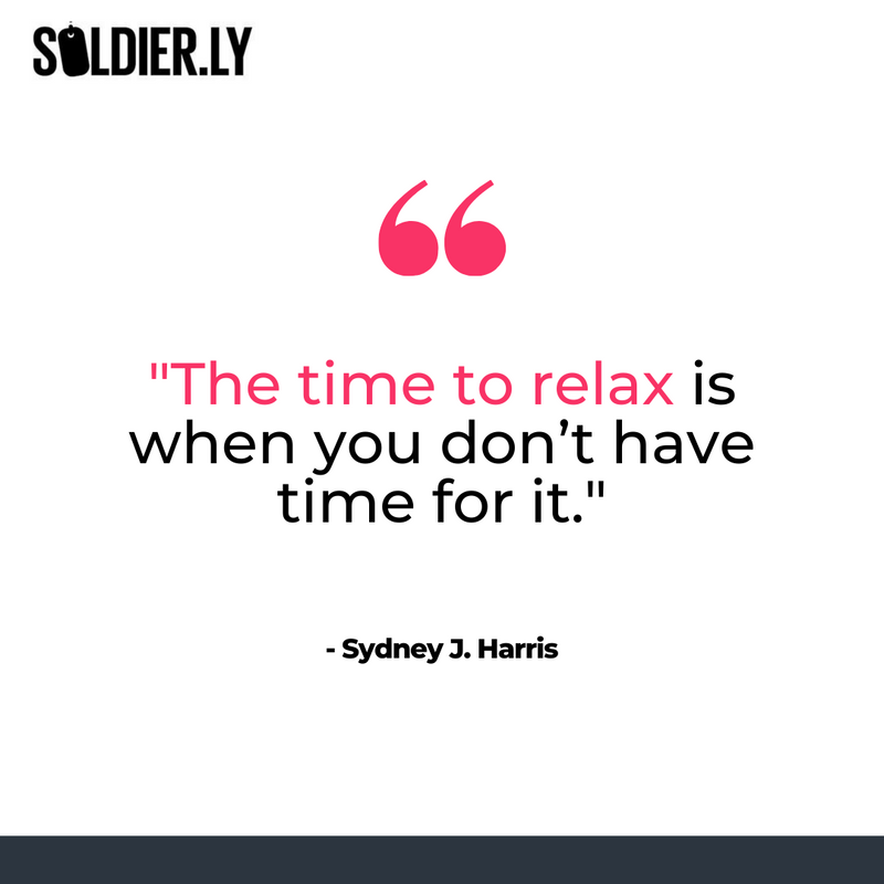 Soldier_ly's tweet photo. 🙌 We couldn't agree more! 

You need to take a break when your stress levels are at their peak. 

So, even when you're at your busiest, take several minutes to unwind and try to calm yourself. 🧘‍♂️

#Soldierly #StressManagement #MentalHealth #MentalWellbeing #Relax https://t.co/39n0BrQ5xR