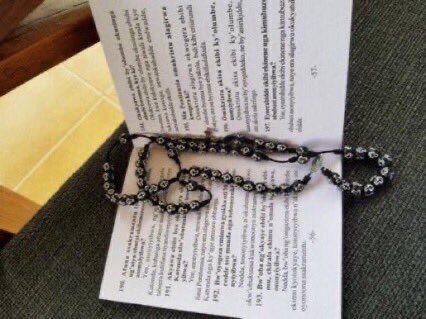 Hail Mary, Full of Grace, The Lord is with thee. Blessed art thou among women, &amp; blessed is the fruit of thy womb, Jesus. Holy Mary, Mother of God, pray for us sinners now, and at the hour of our death. Amen.🙏🏾

Have a lovely day😊🤝