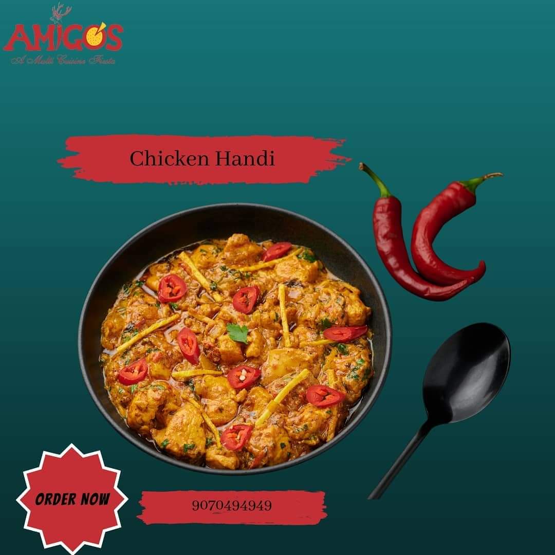 AmigosFoods's tweet photo. Chicken handi from the kitchen of amigos! 

#amigoshazratbal #chickenhandi #mouthwatering #indianfood #foodislove #foodposts #chicken https://t.co/Zj6krcq9bU
