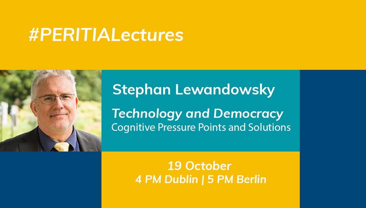 PERITIAnews's tweet image. Democracy is under threat around the world including in Europe. How does the online information landscape contribute to that threat? 

Tomorrow, @STWorg will be addressing this question in our next lecture. #PERITIALectures

There&apos;s still time to register: bit.ly/3AhizFK