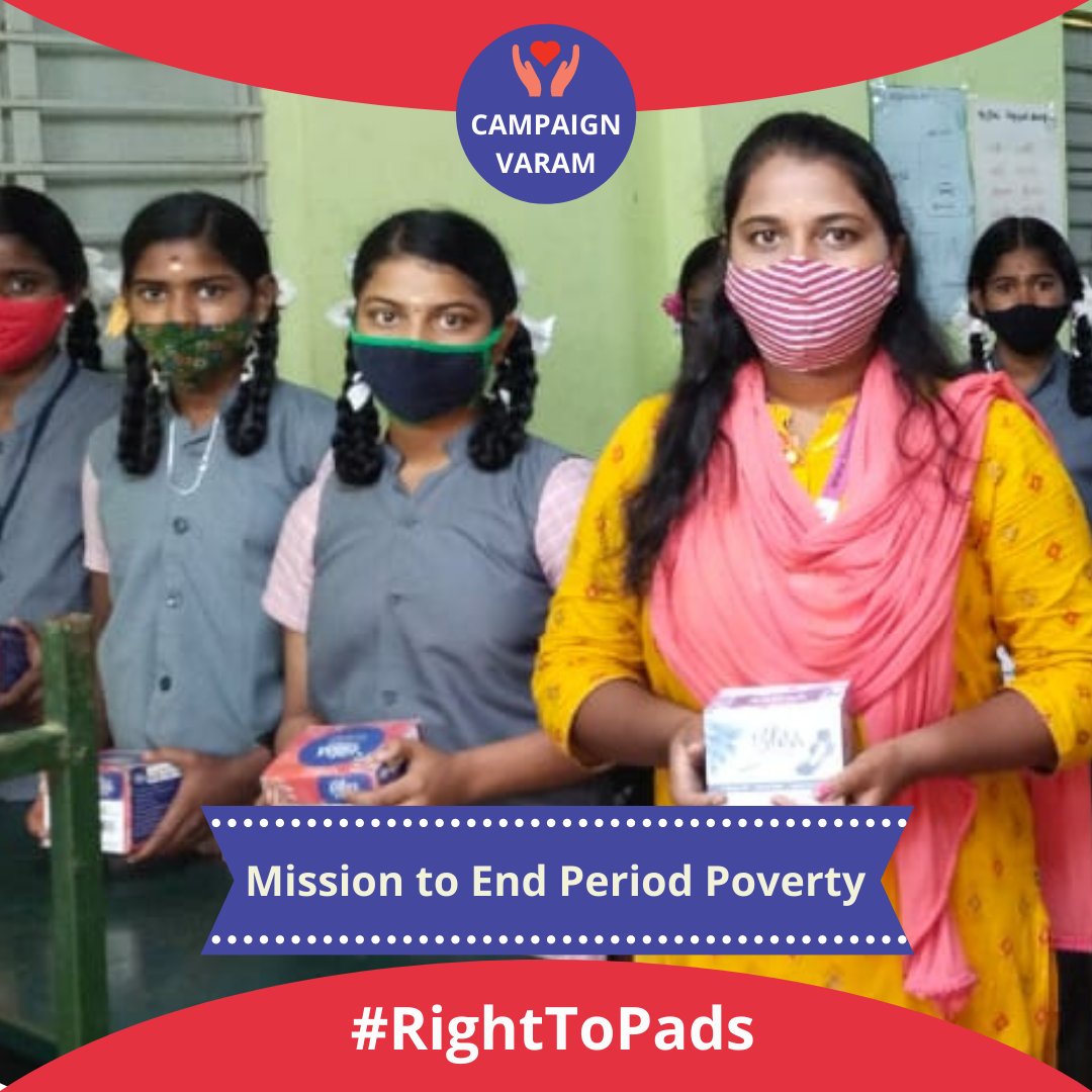 Mission to End Period Poverty
23 Million girls drop out of school every year when they start menstruating in India.
#rightstopads #campaignvarma #varma #donatepads #girls #girlchild #schoolgirl #dropoutschool #sanitarypads #sanitarypadsindia #menstrualhygiene 
 #menstruation