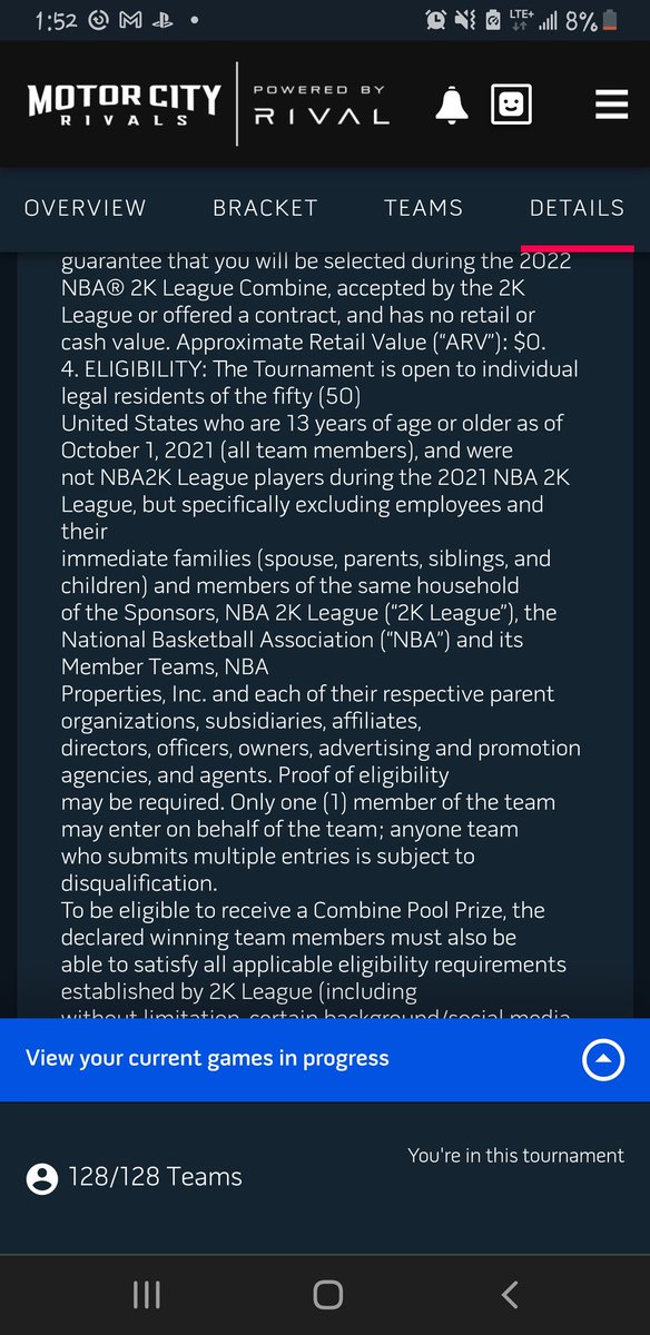 Idk why a team on the other side of world was allowed to sign up for this tournament &amp; delayed us for 2 straight games. The eligibility rules literally says its for U.S residents only.