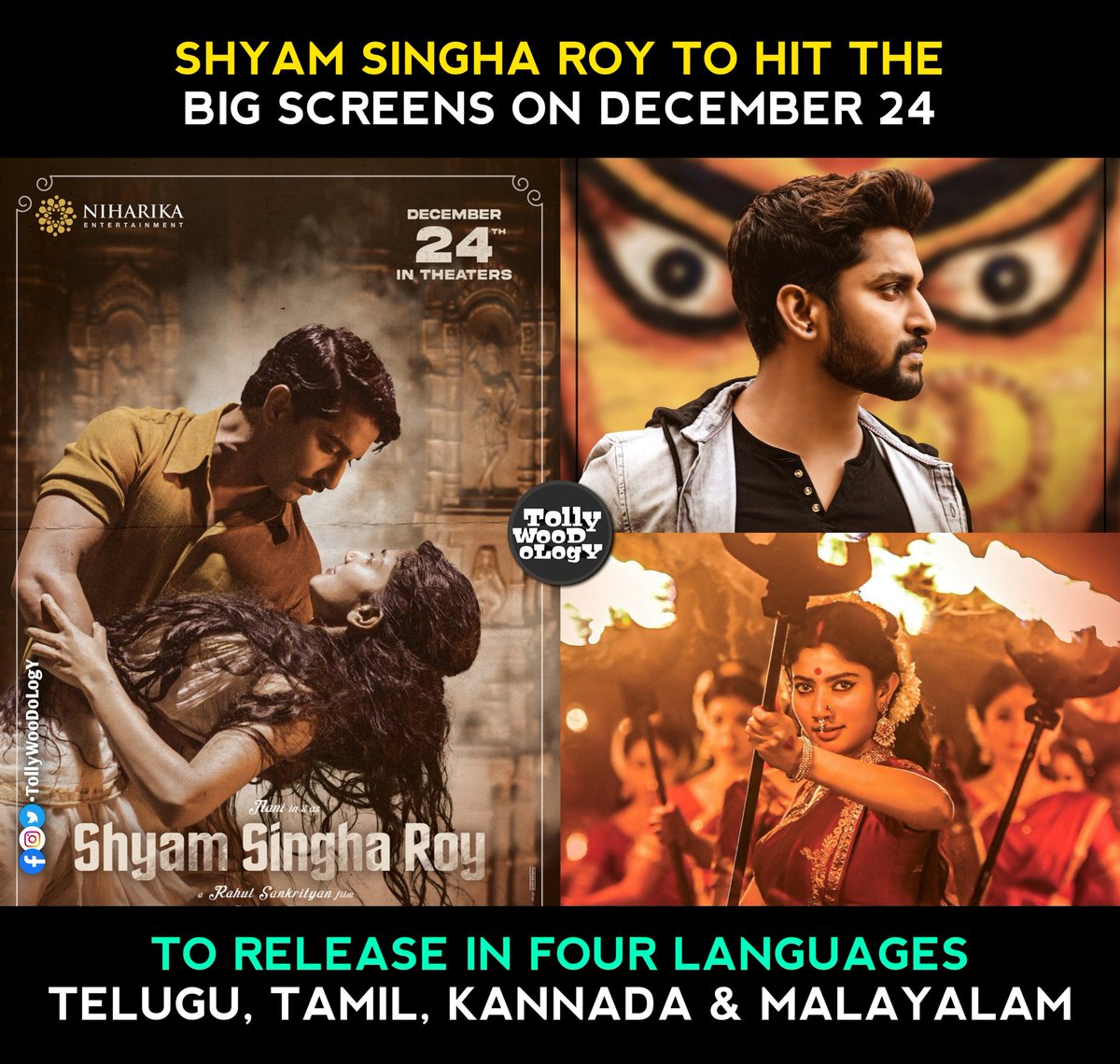 TOLLYWOODOLOGY's tweet photo. #ShyamSinghaRoy 🔱🤩

#NaturalStar #Nani #SaiPallavi #KrithiShetty #MadonnaSebastian https://t.co/O57zGMlwme
