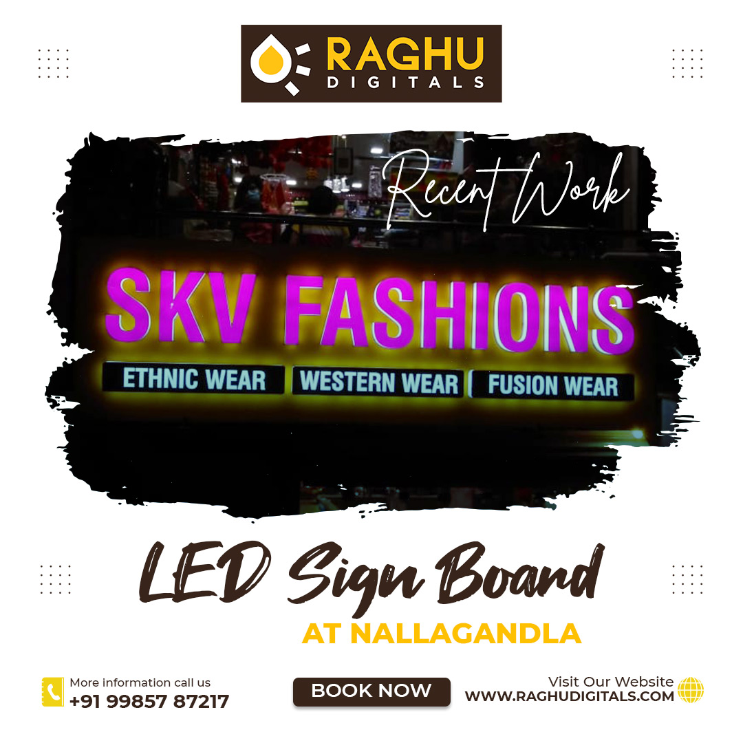 RAGHUDIGITA1S's tweet photo. Take A Moment To View Our Latest Works!
Glow Sign & LED Sign Board Installation at Nallagandla.
We Stay With You Until The Desired Result Has Been Achieved. Call Now: +91 99857 87217
Know More: https://t.co/XHfepQXTQ8
#raghudigitals #glowsign #glowsignboard #led #ledsignage https://t.co/BbeZSBbB5F