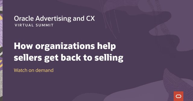 martin_oracle's tweet image. [On-demand] Sellers, get your organization selling more and faster by eliminating distractions with #AI. Join @IDC @Aon_plc @Ticketmaster @glory_global @CanonUKandIE and @OracleCX as they discuss how to shift to virtual #sales successfully. #OracleCXSummit bit.ly/2XrQ3TW
