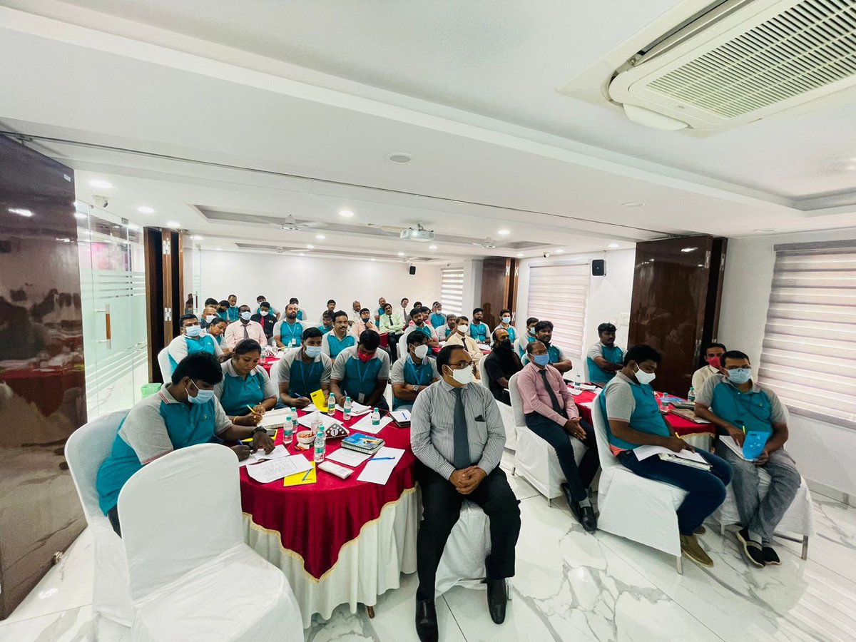 HoneyyGroup's tweet photo. With our CMD's opening speech, the session started vibrantly. Our Sr. G.M THNV Prasad garu spoke about the nuances in a corporate structure. Mr. P. Pentaiah spoke about how to drive basics among the company employees.
#CoporateTraining #WorkShop #EmployeeWorkshop
#BuildYourSkill https://t.co/SIE4Kkhs2O