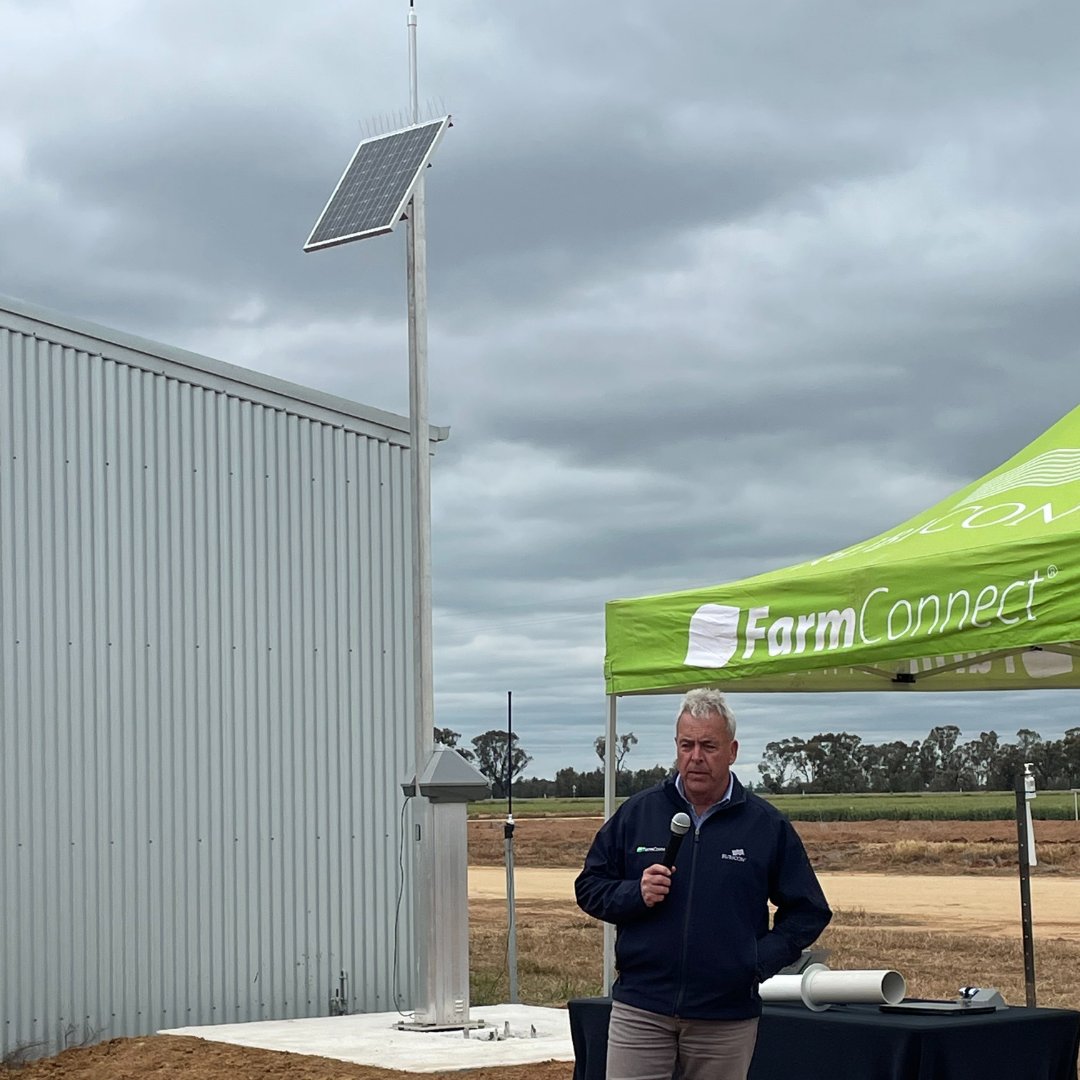 Last week we attended a Field Day hosted by <a href="/far_australia/">FAR Australia</a> <a href="/theGRDC/">GRDC</a> to showcase our #NextGen FarmConnect platform. FarmConnect utilises #LoRaWAN / #IoT tech to connect our bay actuators, sensors + weather stations to assist #farmers in precision #irrigation @nswdpi @IrrigatedCC