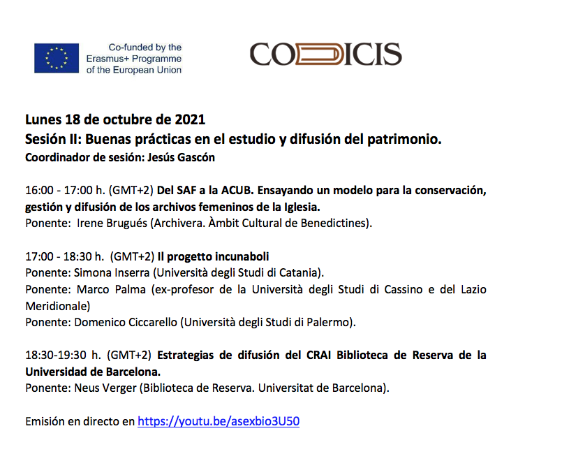 pruedar's tweet photo. Esta tarde estáis invitados al segundo día de las jornadas sobre buenas prácticas en el estudio y difusión del patrimonio a las 16 h. (GMT+2) en el marco del proyecto https://t.co/ebherZ2Qcy #Erasmusplus @sepiegob emisión en directo en https://t.co/f7S9dHJFNp https://t.co/7QY6TVAmrv