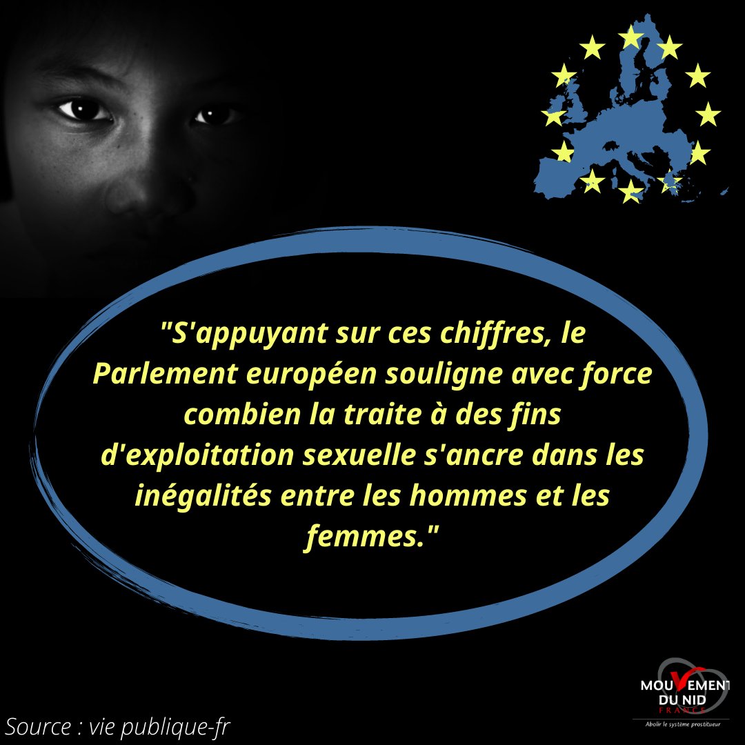 Aujourd'hui, c'est la journée européenne contre la traite. La traite des femmes et des filles à des fins de prostitution se nourrit de la demande des "clients" européens. Il faut agir ! #EUAntiTraffickingDay #EndSexTrafficking
