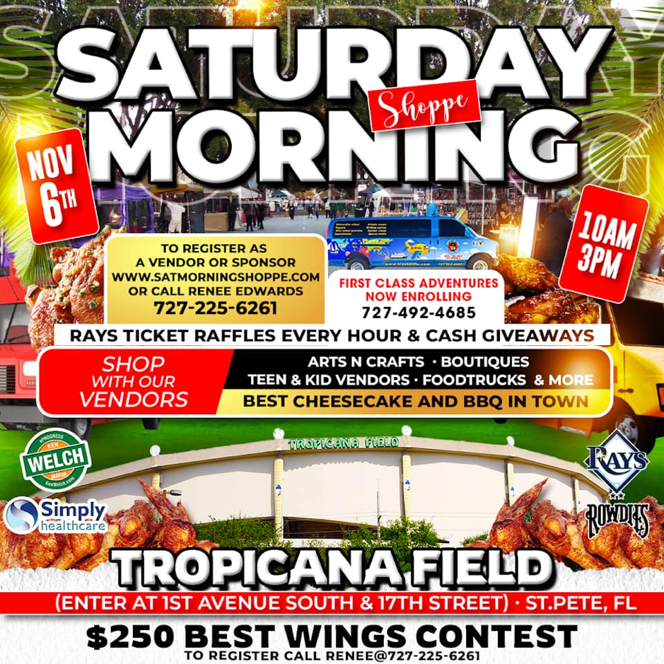 immpactmag's tweet image. SATURDAY MORNING SHOPPE IS MAKING QUITE AN #IMMPACT! CALL RENEE EDWARDS 727-225-6261
FOR FURTHER INFORMATION!
#IMMPACTFUL