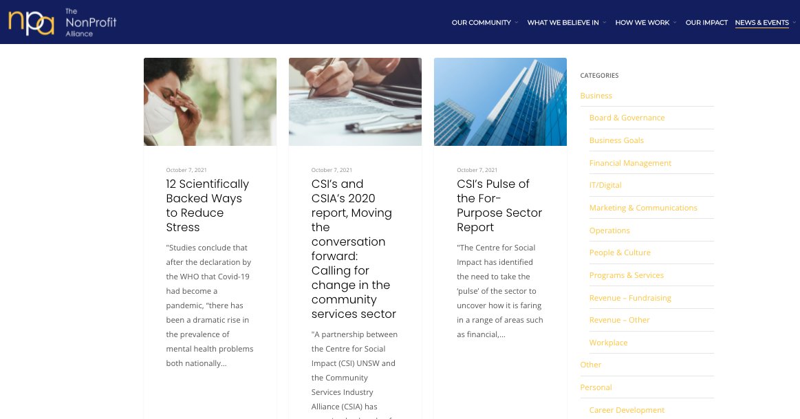Have you signed up for NPA’s monthly News &amp; Views newsletter? 

Leave your details on this page for it to hit your inbox each month!

nonprofitalliance.com.au/news-and-artic…

#npaleadership #newsandviews #leadershipinsights