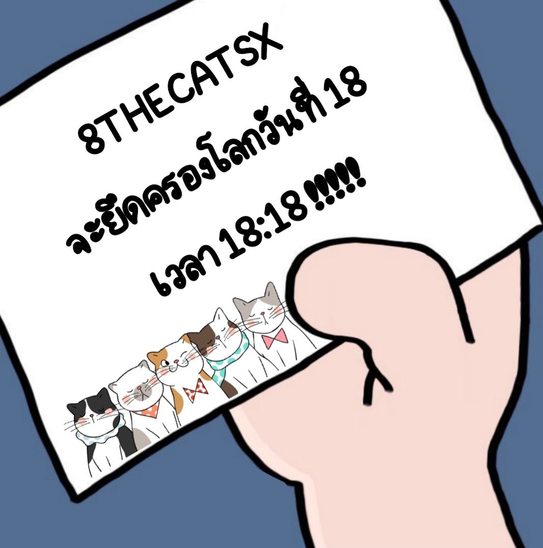 CLASSICXBND's tweet photo. รู้ยังวันนี้แก๊วแมวจะครองโลกแล้วนะ! #8THECATSX https://t.co/767CQHGTAO