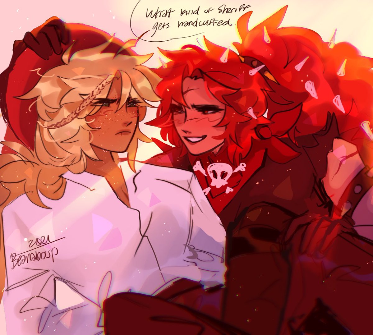 beanaboopp's tweet photo. Forgot to put this hereb sorry. Rye getting handcuffed 😢#cookierun #ryecookie #ChiliPepperCookie https://t.co/sz0gUpfX4v
