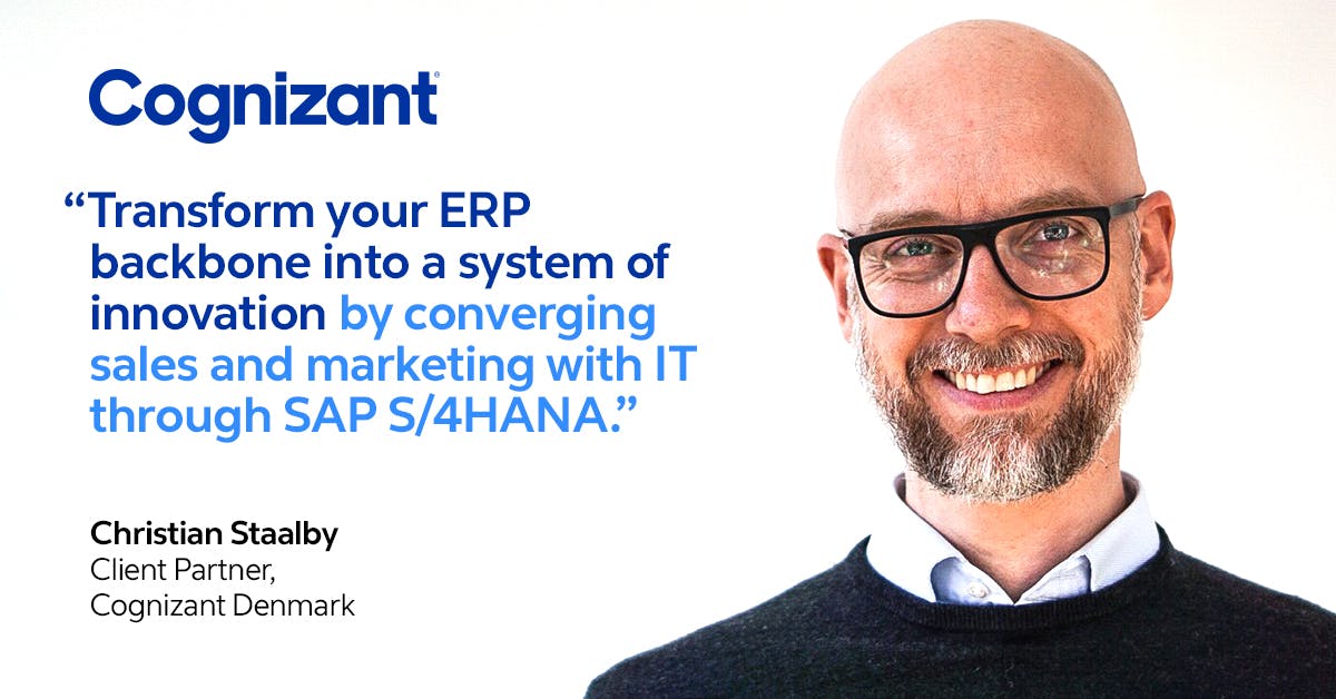 MSiikala's tweet photo. How do you transform #ERP backbones into systems of #innovation? Christian Staalby, Client Partner with Cognizant’s shares his experiences. https://t.co/XKylEPvj8M https://t.co/mycwnwYzjG