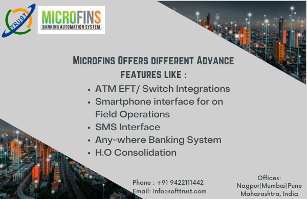 Trust_Microfins's tweet photo. To know more about Microfins features visit us at https://t.co/auJjIcb2yy
#bfsi #microfinance #corebankingsoftware #corebanking #cooperatives https://t.co/qALGspARb3