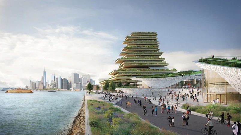 New York's Governors Island is to be transformed into a public laboratory focused on tackling climate change - bit.ly/36dZf04 #newyork #construction #climatechange #architecture