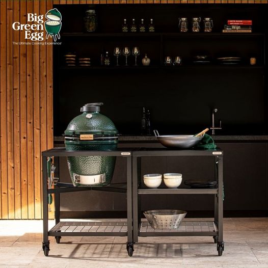 BigGreenEggSA's tweet photo. Designed with elegance, convenience and versatility in mind, enjoy all your Big Green Egg has to offer when paired with this finely crafted Modular Nest System. Expansion frames available to meet your every need! 
#BigGreenEggSA
#luxurylifestyle #premiumoutdoorcooking #BGETeamSA https://t.co/xvAEOpID32