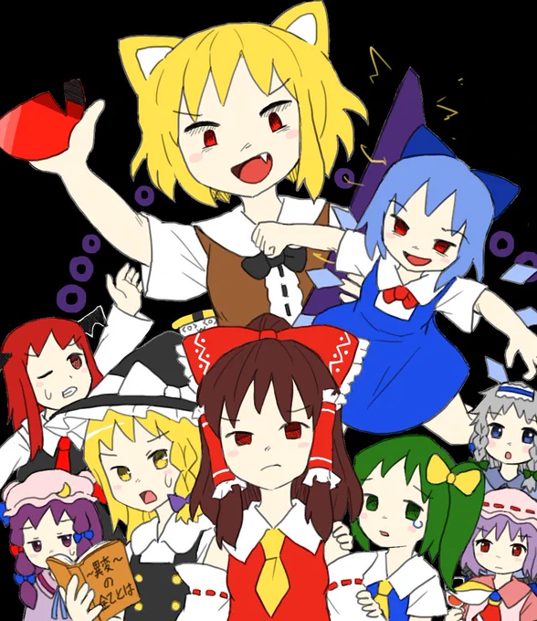 アヤツリ異変
(全キャラ入りきらなかった集合絵) 