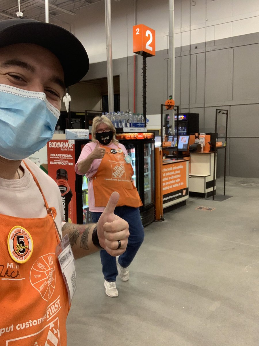 Associates wearing PINK for #BreastCancerAwarenessMonth as part of our #CAM2021 celebration. WE ARE THE HOME DEPOT!