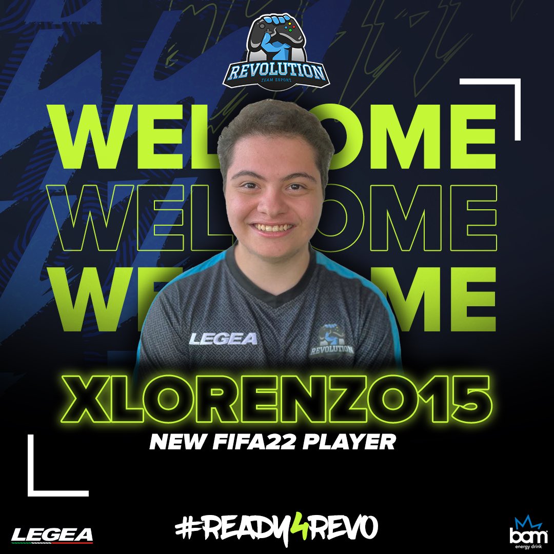 WELCOME LORENZO 💙

Una conferma per la #revofamily: <a href="/xLorenzo15/">Lorenzo</a> è ufficialmente un nostro proplayer di #fifa22. 🔥🔥🔥

Benvenuto nel mondo dei grandi 😂💙

#ready4revo #esports #team