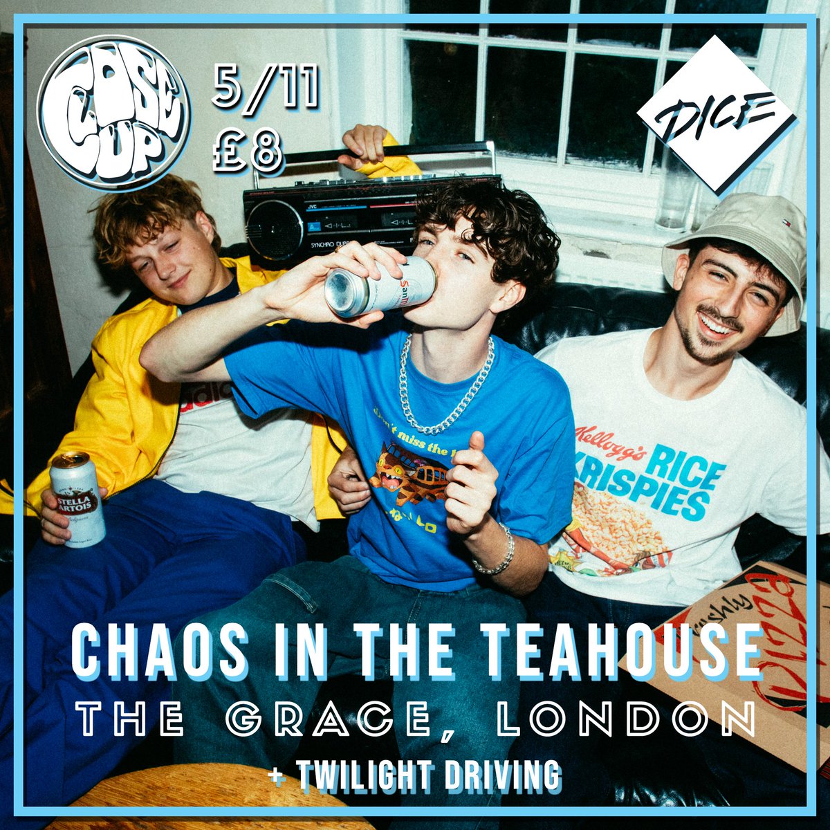 NEW SHOWS :: Don't miss infectious, rauctious indie trio <a href="/chaos_teahouse/">Chaos In The Tea House</a>'s long awaited return to live, as they headline 2 shows this November!

4/11 :: <a href="/thehopeandruin/">The Hope & Ruin</a> 
5/11 :: <a href="/thegraceldn/">The Grace</a> (14+)

<a href="/TwilightDriving/">Twilight Driving</a> &amp; more join, tickets available now via <a href="/dicefm/">DICE</a> 🔵