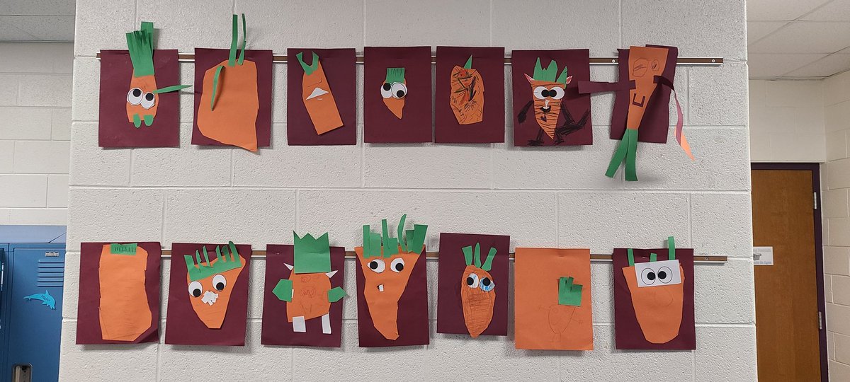 Creepy Carrots! #kinder #art