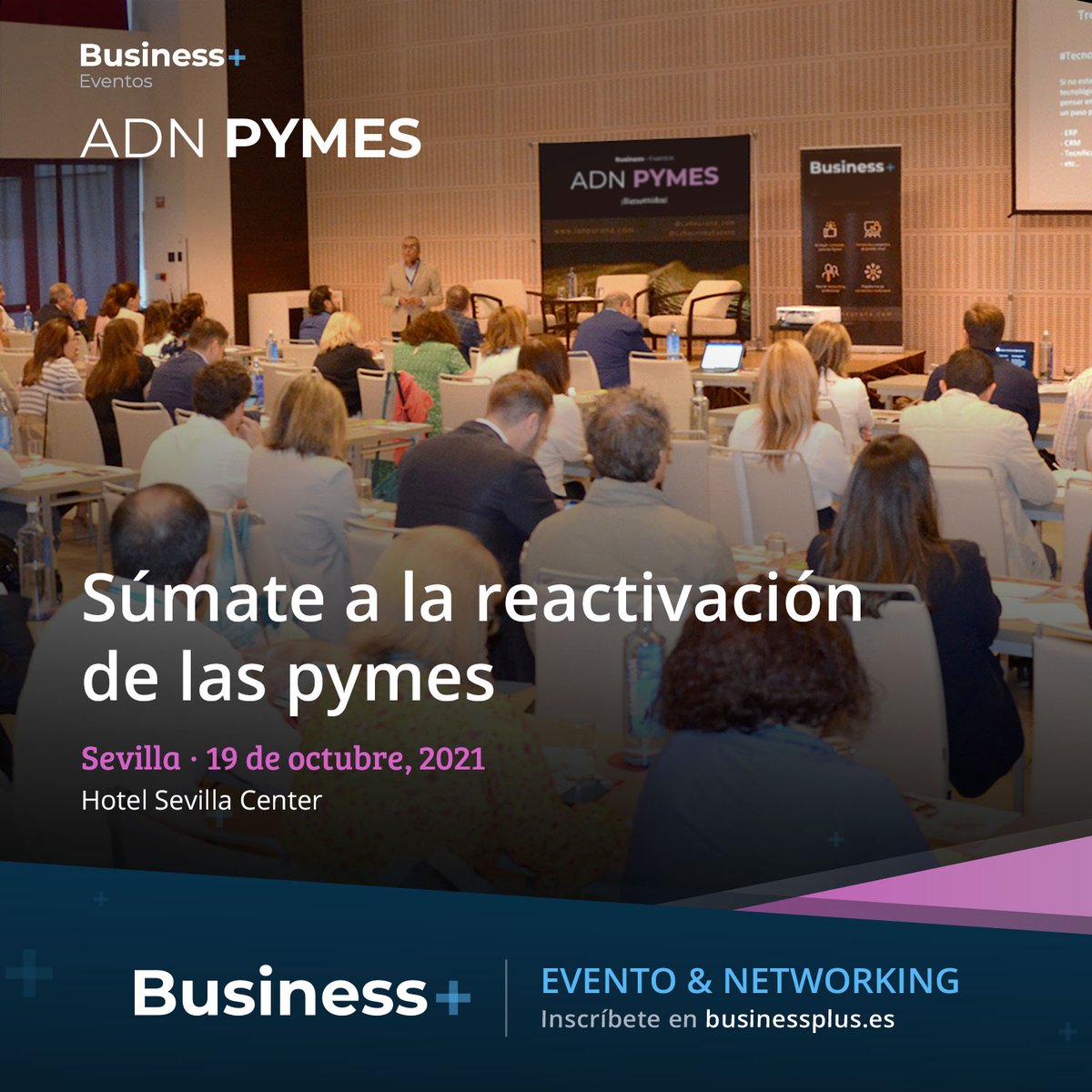 🚨¡Cada vez queda menos para nuestro próximo evento en #Sevilla! #ADNPymes, las #pymes ante la recuperación y la reactivación 👏👏

De la mano de @PersonioHR, <a href="/CTTExpressES/">CTT Express</a> y <a href="/ekon_cloud/">Cegid Ekon</a>. ¡Apúntate gratis!
#Businessplus #helloBusinessPlus 
businessplus.es/evento/adn-pym…