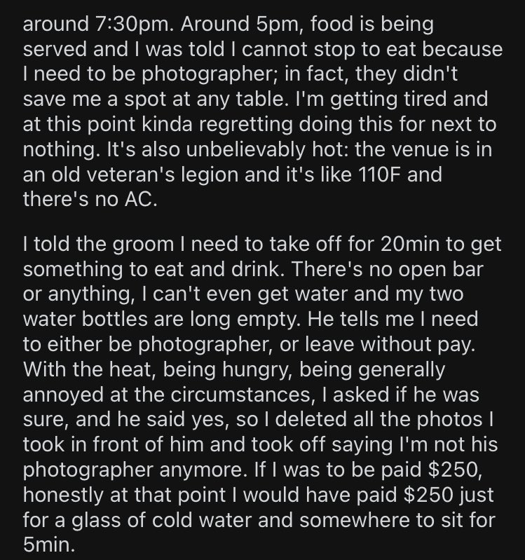 dbcxptures's tweet image. This is how you people who don’t want to feed your photographers sound.