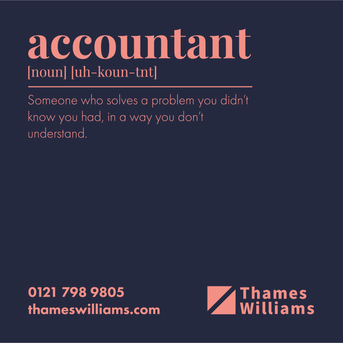 thameswilliams's tweet photo. How would you define an Accountant?

#accounting #smallbiz #Entrepreneurs https://t.co/PxpMWbFYj9