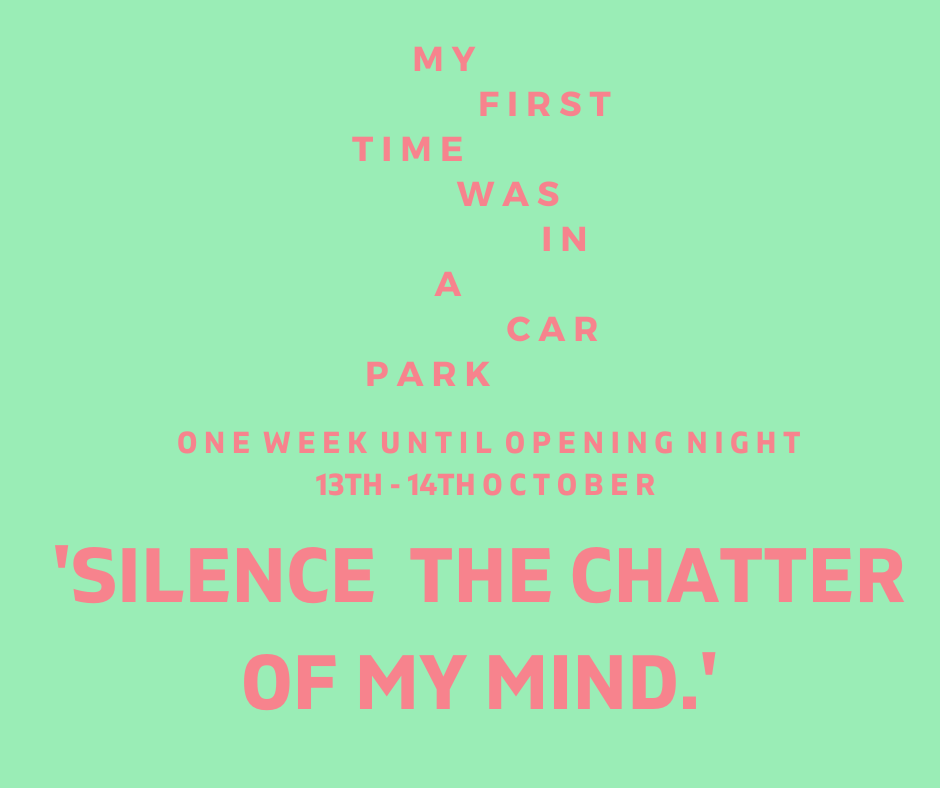 One week to go until the first performance of <a href="/CarParkPlay/">My First Time was in a Car Park</a>. Live at <a href="/GooseTheatre/">Golden Goose Theatre</a>. Book tickets here: bit.ly/3ofHCGn.