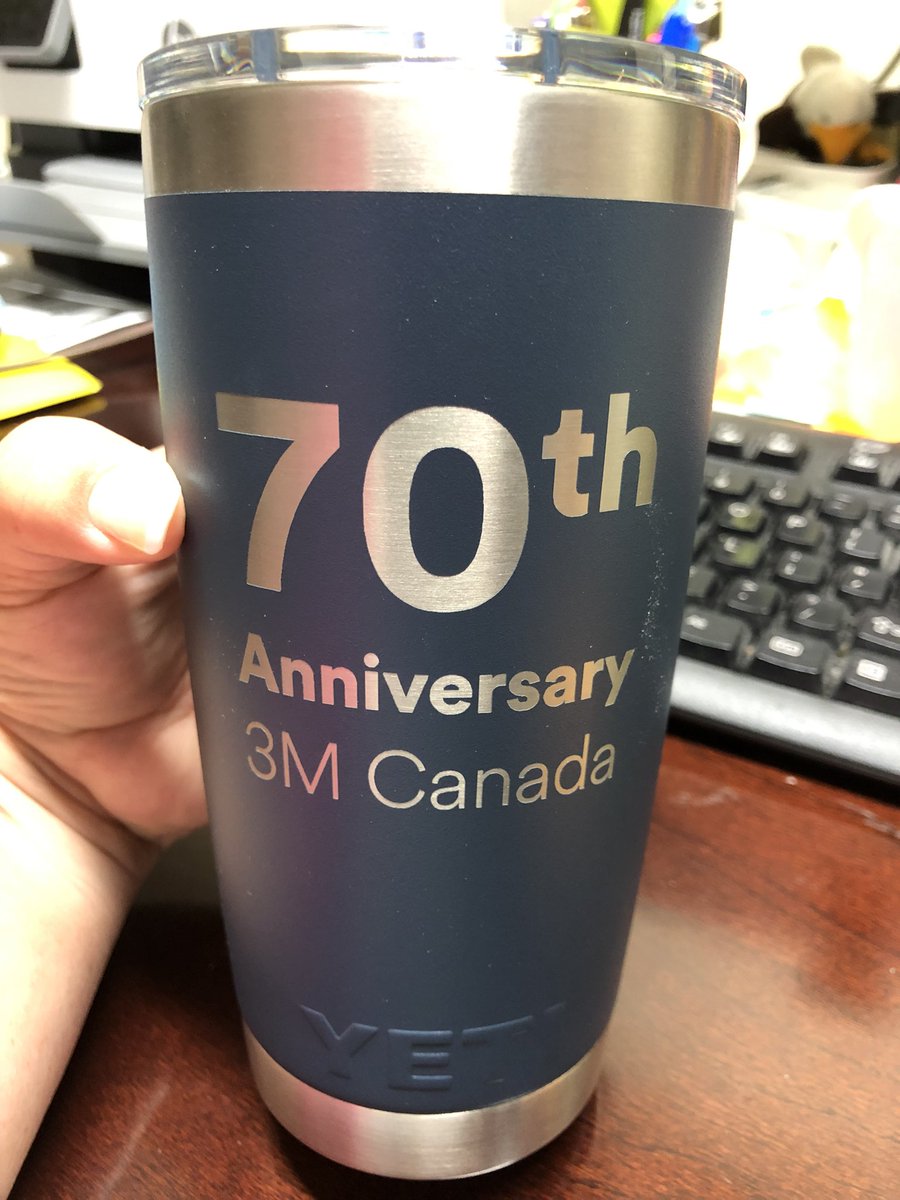 Coachgirl411's tweet photo. Happy 70th anniversary @3MCanada ! Cheers to the next 70 years. Thank you Penny Wise for your leadership! #3Mcanada #70thanniversary #3Mer 🇨🇦 https://t.co/RHCuJYLq1a