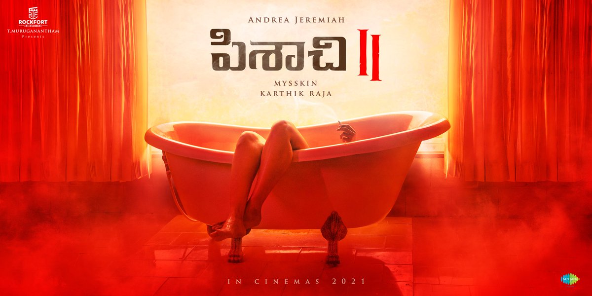 SRK_Cinemas's tweet photo. The sequel to Super Hit #Pisachi 💥

The Spooky First Look Poster of #Pisachi2 🎃🔥

⭐ing @andrea_jeremiah Garu 💃🏻
Directed by @DirectorMysskin Sir 🎬

A @Rockfortent Cinema 💰

#Pisachi #Pisachi2 #Mysskin
@Team_DSSK #DSSKCinema https://t.co/PV4woEvA1N