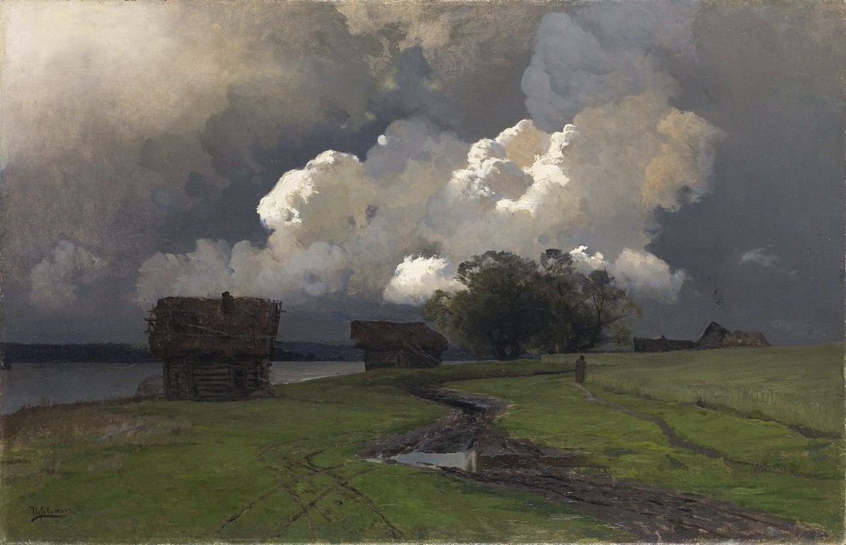 FedeItaliano76's tweet photo. The cinematic scale in the paintings of Russian artist Isaac Levitan (1860–1900) https://t.co/DYdwsFngt8
