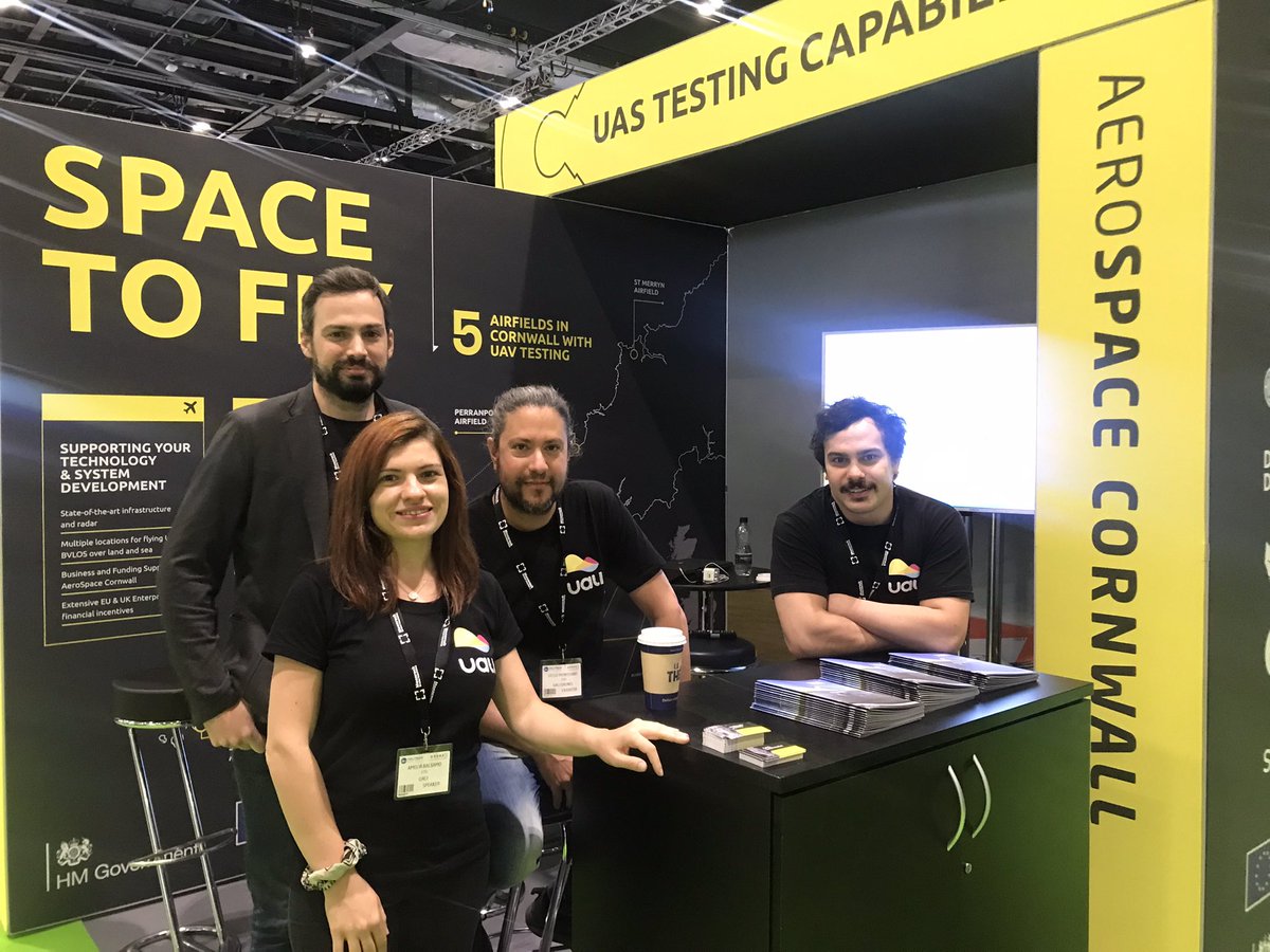 UALI Drones are on our stand 442 <a href="/DroneXShow/">DroneX Tradeshow & Conference</a>, talking about their presence in #Cornwall. Come &amp; say hi.