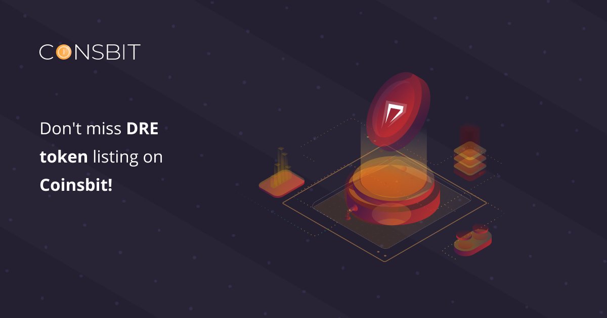 🔥 Don't miss DRE token listing on Coinsbit! 🔥

💥 Dear users, we are glad to announce that DRE token will be available on Coinsbit on 07.10.2021!

✅ Follow the link below to get more info:
facebook.com/coinsbit.io.cr…

#Coinsbit #Listing #DRE