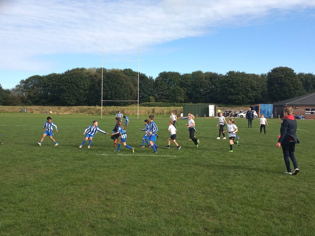 TraffordSSP's tweet photo. SSP TAG Rugby Excel and School Games Values comps today @TraffordMv with leaders from @BTHCCPE Some great rugby on show @YourSchoolGames https://t.co/v9CwyPs5Oa