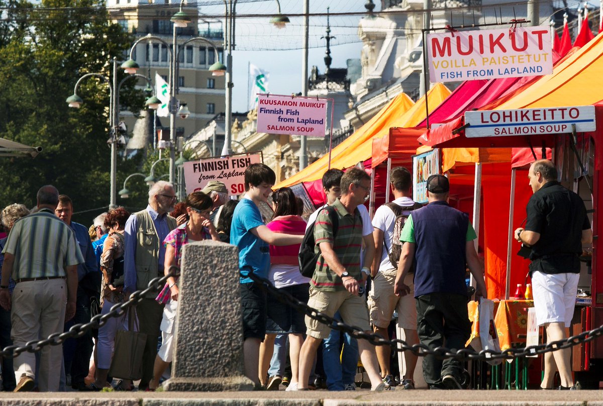 In June, Helsinki is bustling with life. Kauppatori (Market square), in central Helsinki close to NBISCAR venues, offers a variety of local produce and delicacies, like 