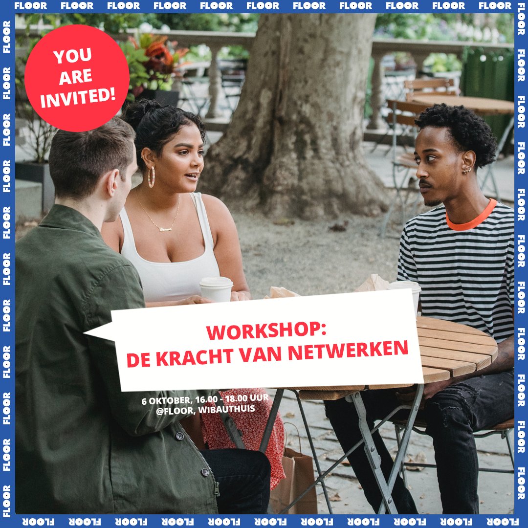 Vandaag brengt #netwerkcoach dr. #JeanneMartens een bezoek aan #FLOOR! Zij geeft een #workshop en leert je o.a. inzicht te krijgen in je huidige #netwerk en hoe je je netwerk kunt op- en uitbouwen. De workshop is VOL, maar je kunt je nog aanmelden voor de pubquiz en het feestje!