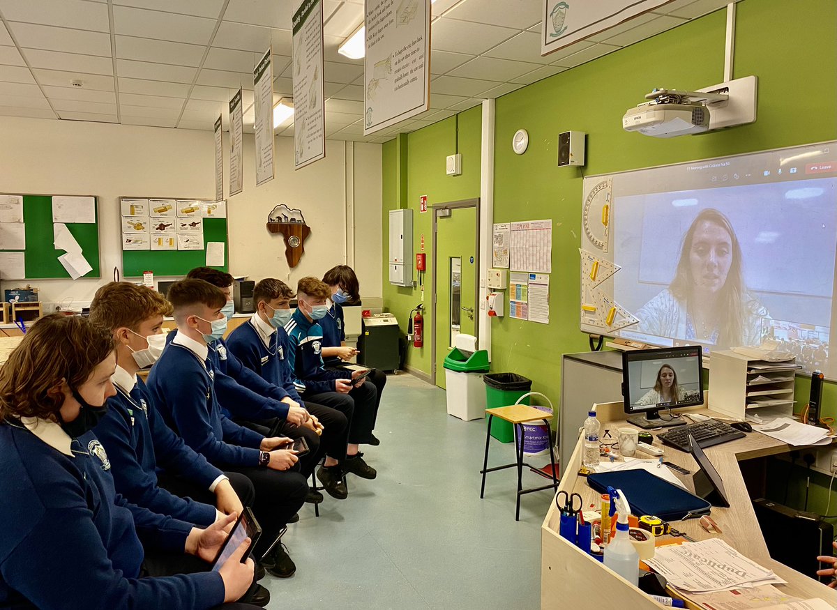 Thanks to Rebecca from <a href="/EireComposites/">ÉireComposites</a> for taking time out to speak to our <a href="/F1inSchoolsIRL/">F1 in Schools Ireland</a> teams through MS Teams about their projects. Excellent feedback and advice provided. #teamtaranisracing #teamblackwidowracing <a href="/Taranis_Racing/">Taranis Racing</a>