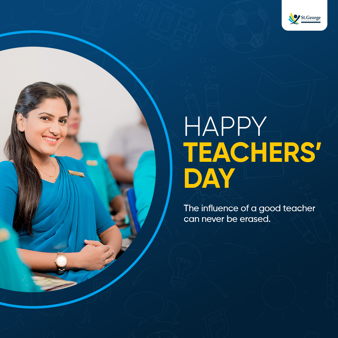 stgeorgelk's tweet photo. 𝐇𝐀𝐏𝐏𝐘 𝐓𝐄𝐀𝐂𝐇𝐄𝐑𝐒' 𝐃𝐀𝐘! 💙
The influence of a good teacher can never be erased. https://t.co/is1G4drAOG