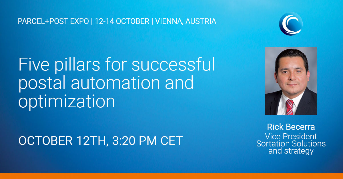 BCrestinc's tweet photo. Heading to @ParcelPostExpo next week? Get useful insights from our very own Rick Becerra on the five pillars for successful postal automation and optimization. 

Register now for free: https://t.co/SNwijuAuju

#ParcelPostExpo #PostalAutomation #LetterSortation #eCommerce https://t.co/CtFHNiKRgN