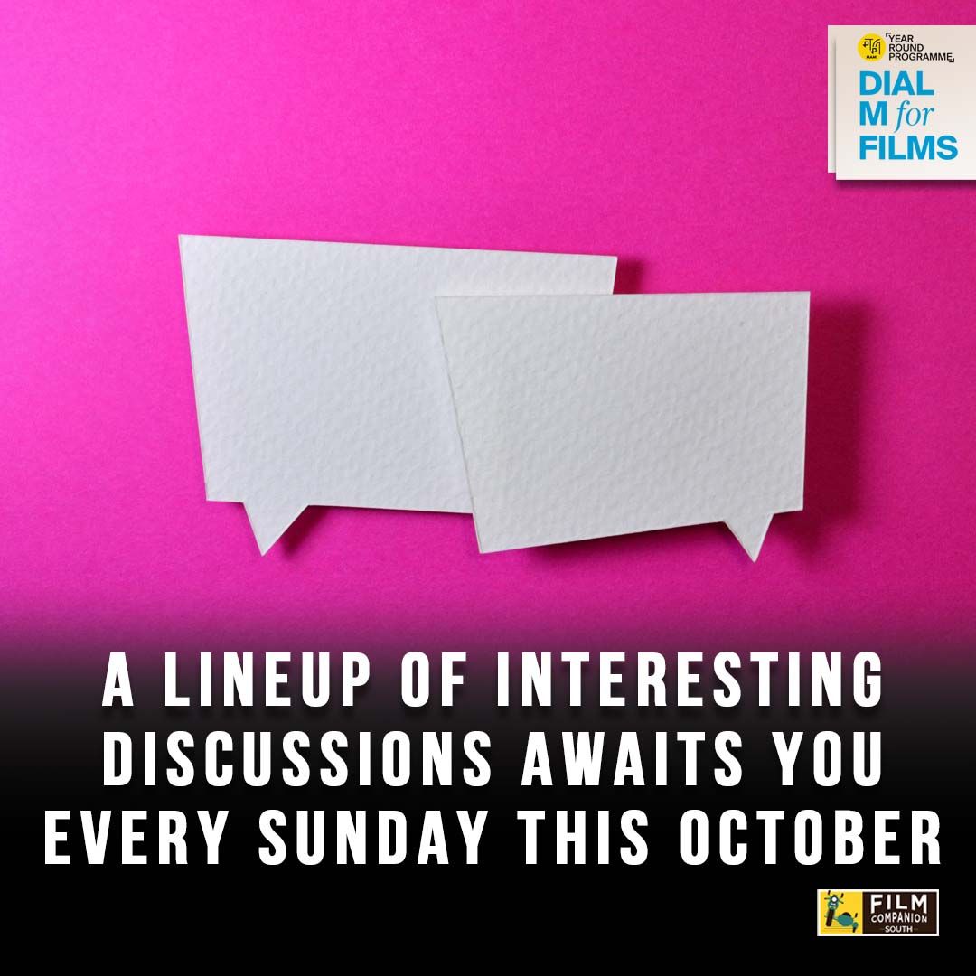 FCompanionSouth's tweet photo. Select sessions from @MumbaiFilmFest's Dial M For Films, will be available for viewing on Film Companion South every Sunday this October. Stay tuned.
@smritikiran #JioMAMIMumbaiFilmFestival #JioMAMI2021 #DialMForFilms https://t.co/zyPNu1pndX